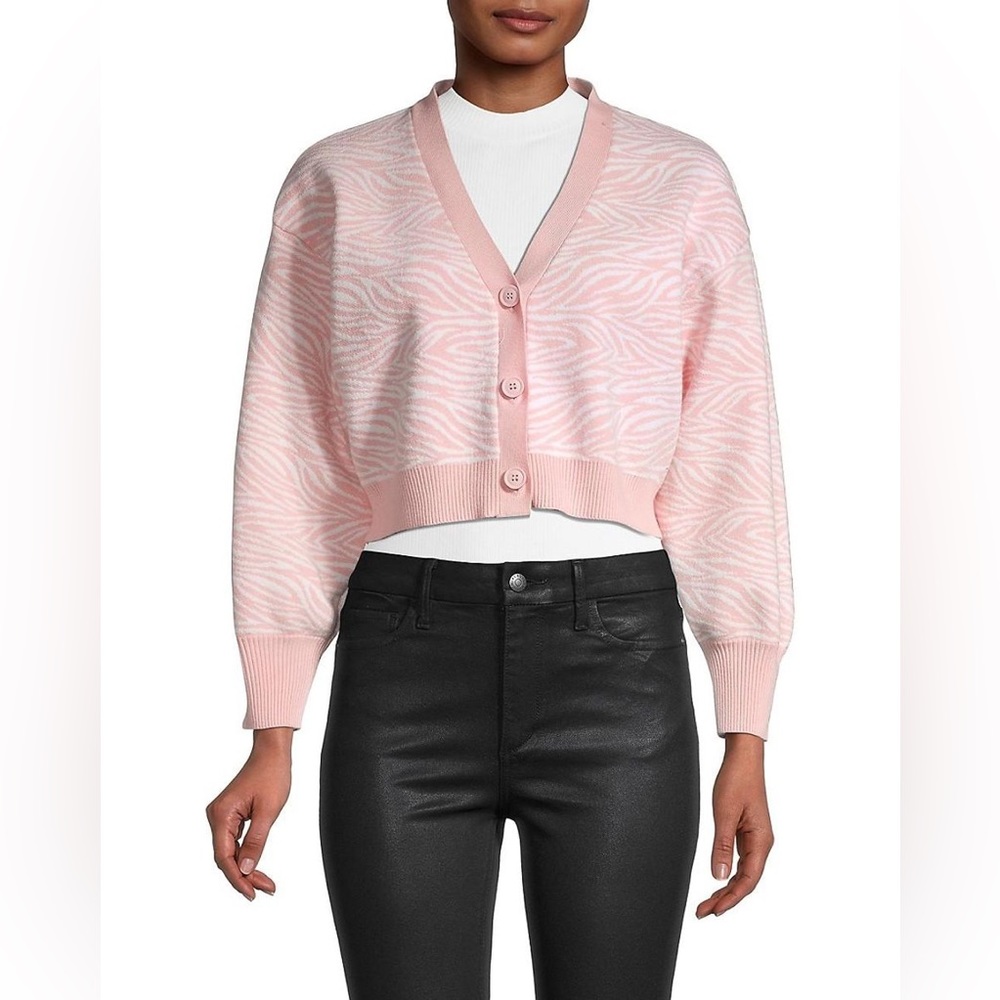 BCBG Zebra Print Cardigan